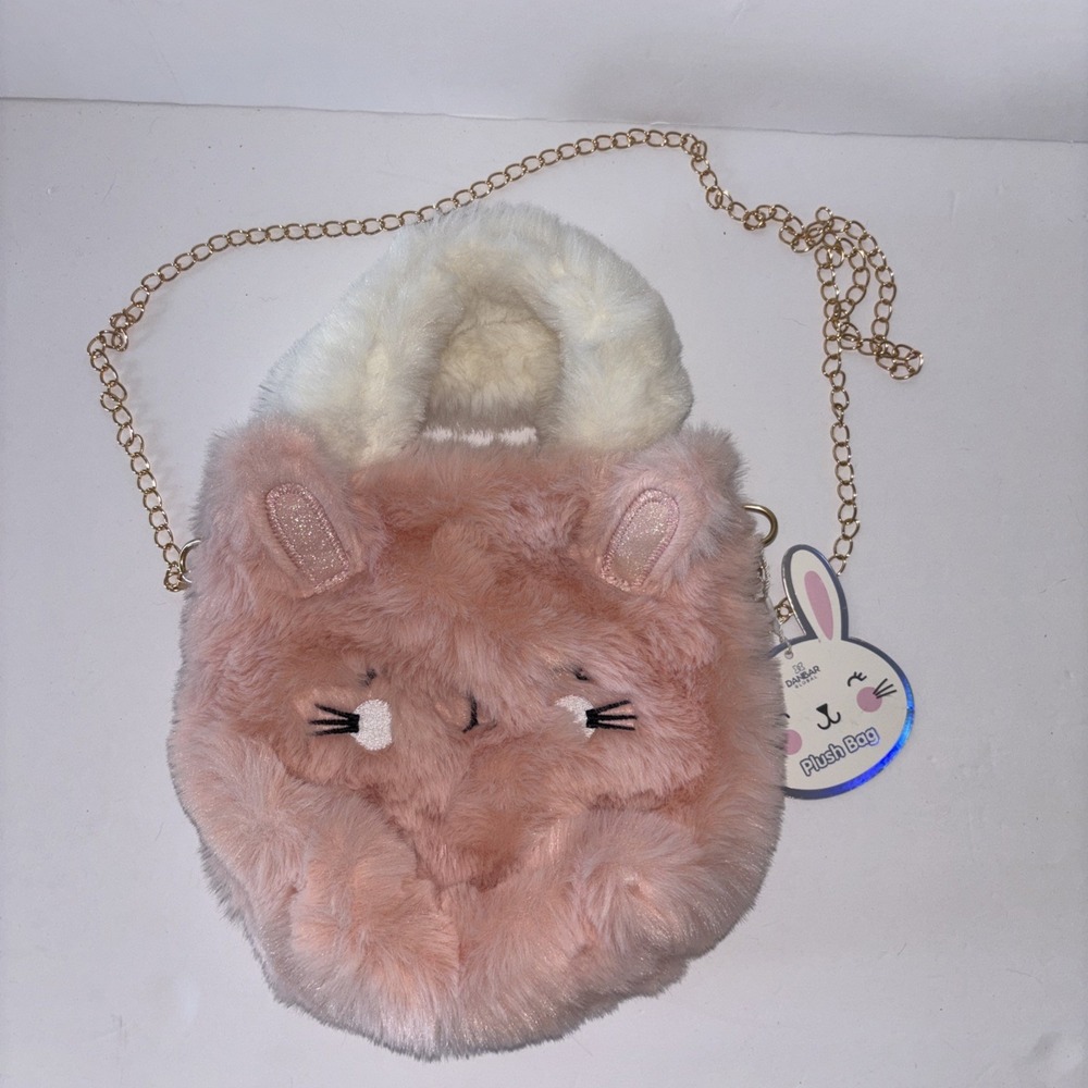Danbar Global Plush Bunny Rabbit Child's Purse Chain Strap Bag NWT